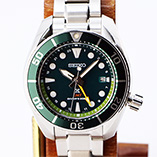 セイコー プロスペック ソーラーダイバー200m SBPK001GMT 緑文字盤 買取