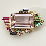 K18 クンツァイト入り帯留め 32.97 3.29 20.10g　買取