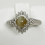 PT900 キャッツアイダイア入りリング 0.97 0.05 5.70g　買取