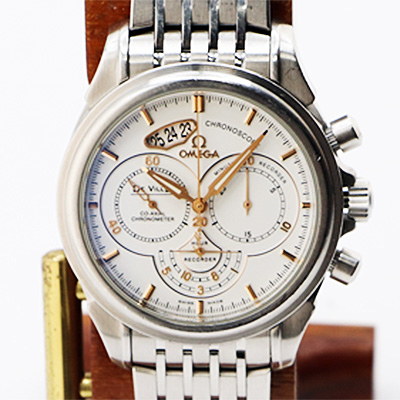 オメガ　デビル　クロノスコープ　４２２．１０．４１　白文字盤　サンモリッツ限定　入手