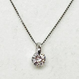 PT900/850 ダイア入りネックレス 0.703 3.10g