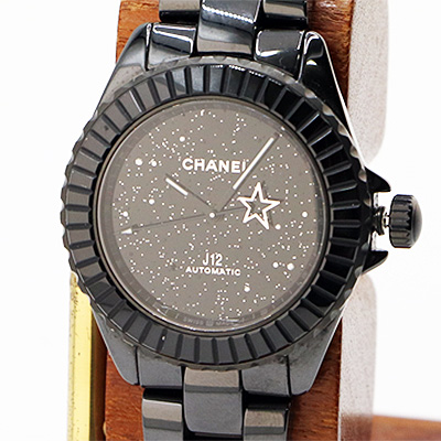 シャネル J12 H7989 インターステラ 黒文字盤 買取