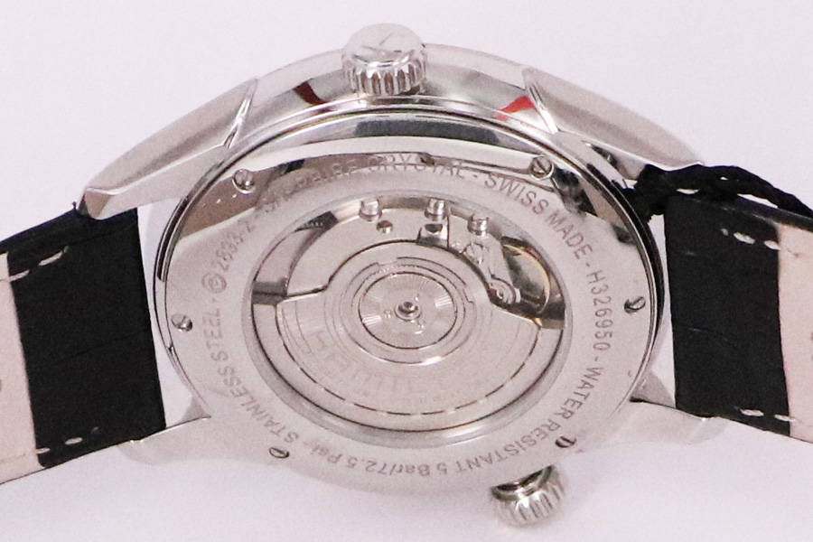 ハミルトン ジャズマスタ－GMT H326950 黒文字盤 メンズ中古腕時計 兵庫県伊丹の「マルニシ質店」