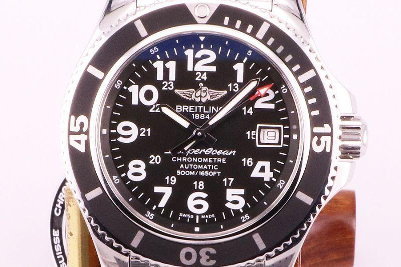 ブライトリング スーパーオーシャンII 42 A17365 黒文字盤 中古時計 