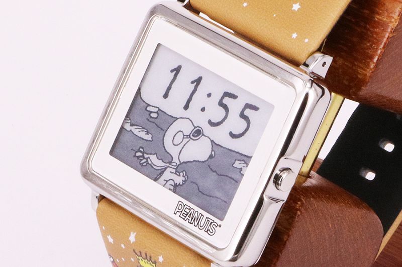 ートキャン EPSON Canvas 腕時計 スヌーピー ピーナッツカーニバルの - 【動作OK】Smart ウォッチ