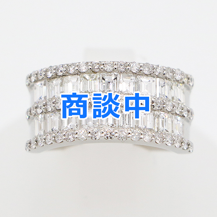 PT900 ダイアイリリング 2.48ct 9.10g