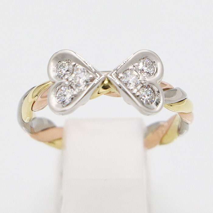 木内 賢治 　PT900/K18/PG ダイアイリリング 0.58ct 5.50g