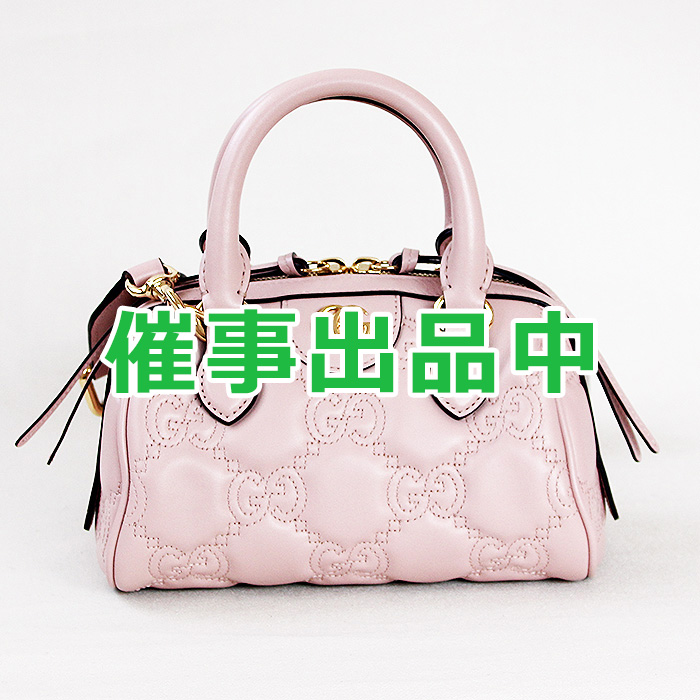 グッチ　GGマトラッセ レザー ミニ バック 702251 520981 ピンク
