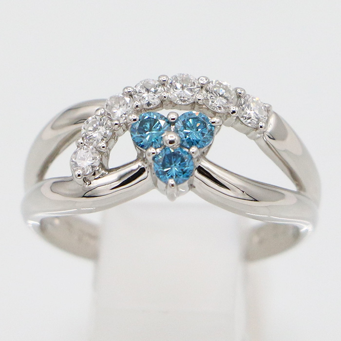 PT900 ダイアイリリング 0.50ct 4.40g