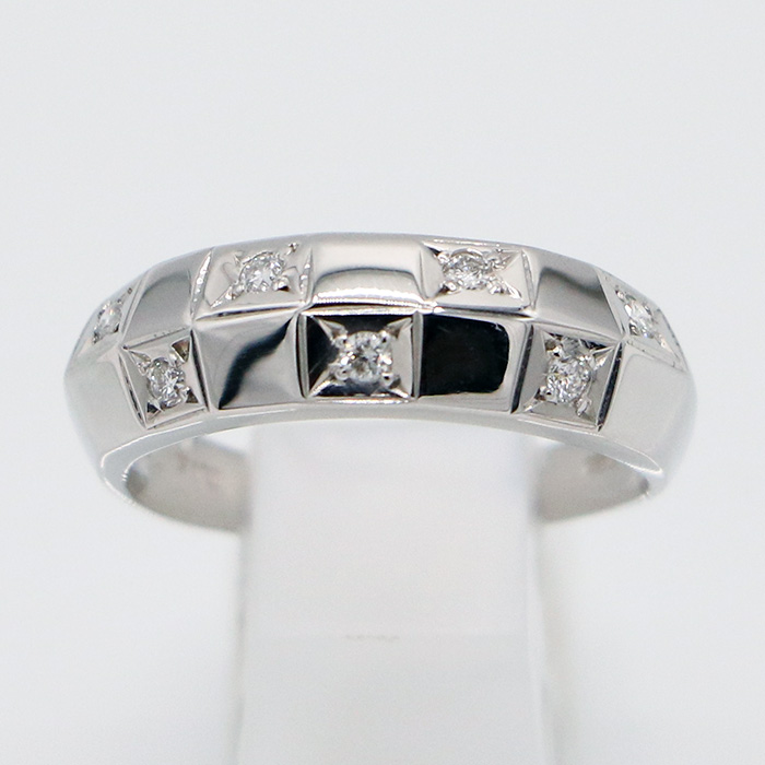 PT900 ダイアイリリング 0.14ct 5.50g