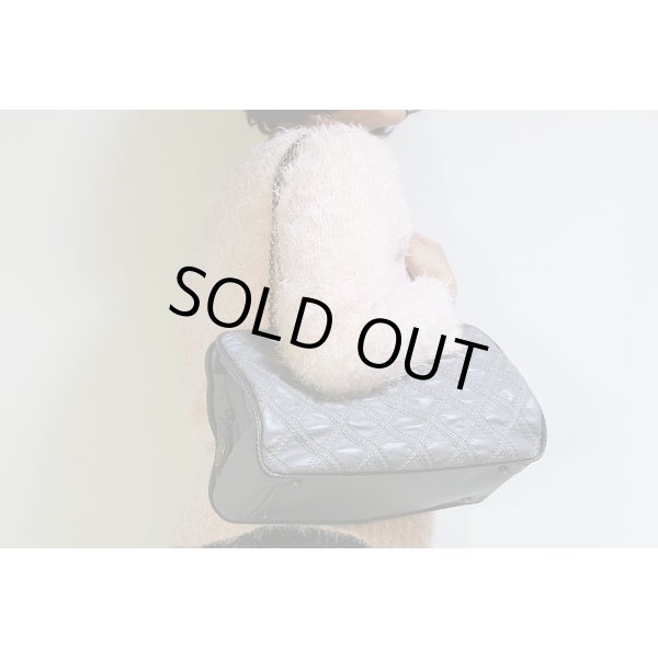 シャネル　チェーンショルダーアンティーク風　トートバッグ　グレー　サイズ