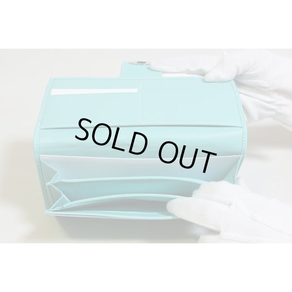 画像5: ティファニー　コンチネンタル ターンロック 三ツ折長サイフ ブルー (5)