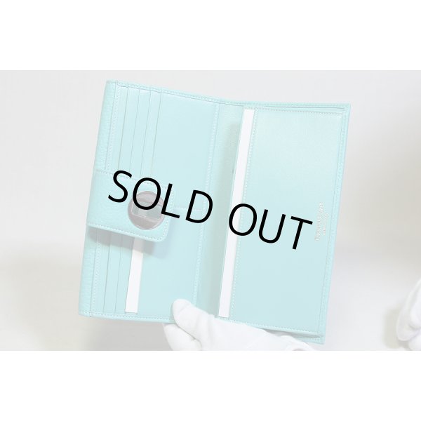 画像4: ティファニー　コンチネンタル ターンロック 三ツ折長サイフ ブルー (4)