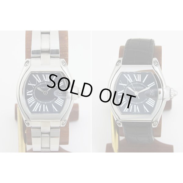 カルティエ　ロードスター　革ベルト　ブレス