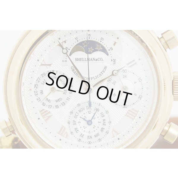 シェルマン　グランドコンプリケーション　プレミアム　白文字盤　表面拡大