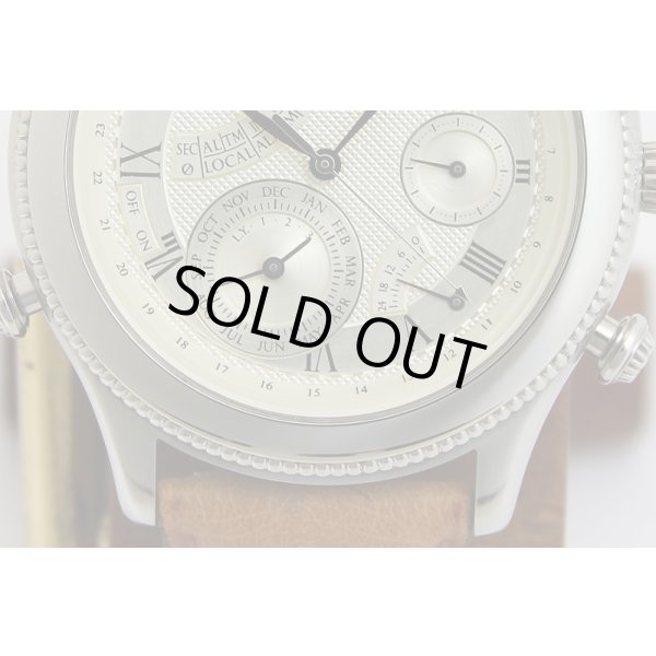 シェルマン　25周年パーペチュアルカレンダーミニッツリピーター　銀文字盤　拡大