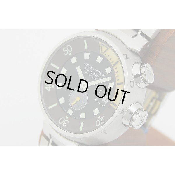 ルイ・ヴィトン　タンブール　ダイビング　Q1031　茶文字盤　サイド