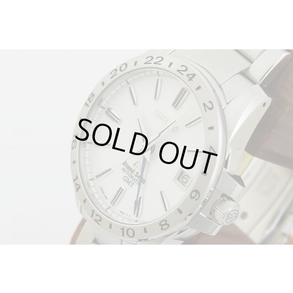 セイコー　グランドセイコー　SBGM025　GMT　白文字盤　サイド