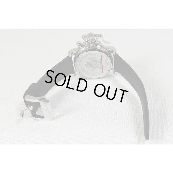 グラハム　クロノファイター　2CFAS　黒文字盤　革ベルト