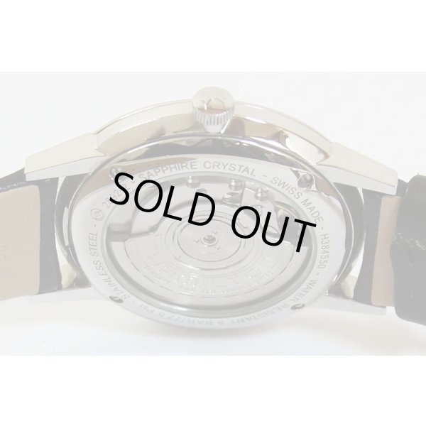 ハミルトン　イントラマチック　H384550　銀文字盤　裏面拡大