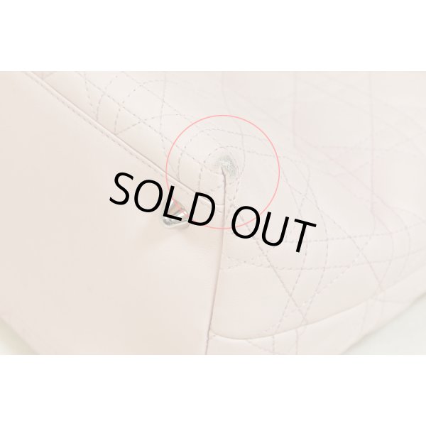 クリスチャンディオール　レディディオール ハンドバック CAL44941 ピンク　四隅のスレ傷