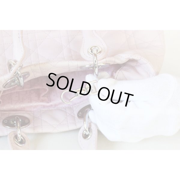 クリスチャンディオール　レディディオール ハンドバック CAL44941 ピンク　留め金具のバネ