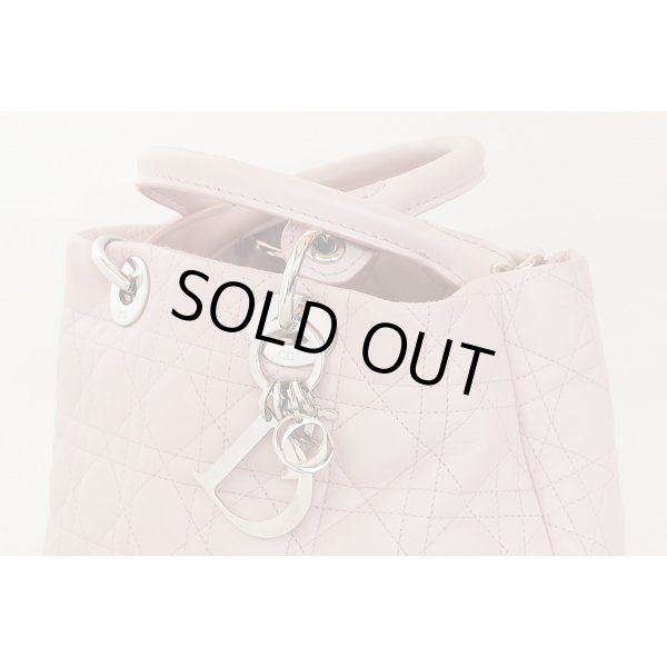 クリスチャンディオール　レディディオール ハンドバック CAL44941 ピンク　サイド