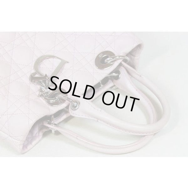 クリスチャンディオール　レディディオール ハンドバック CAL44941 ピンク　持ち手汚れ