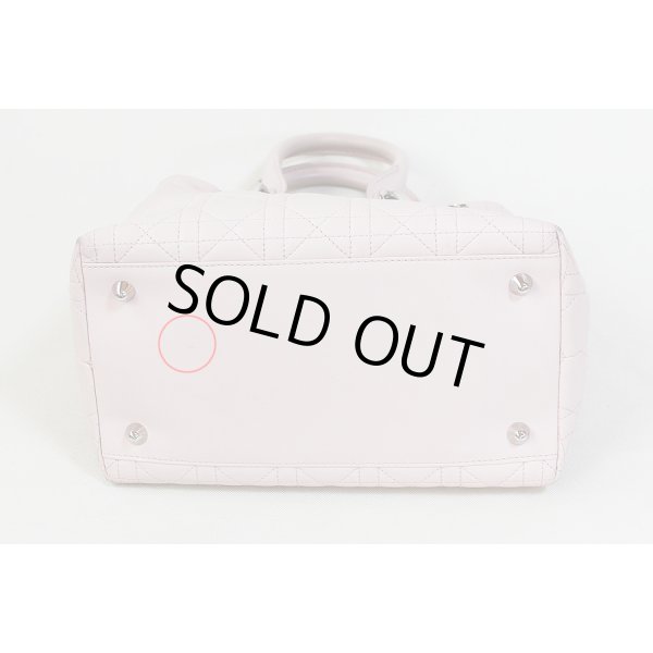 クリスチャンディオール　レディディオール ハンドバック CAL44941 ピンク　底　汚れ