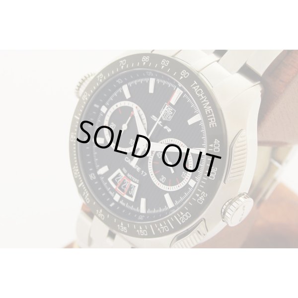 タグ・ホイヤー　SLR　キャリバー17　クロノグラフ　CAG2010　黒文字盤　サイド