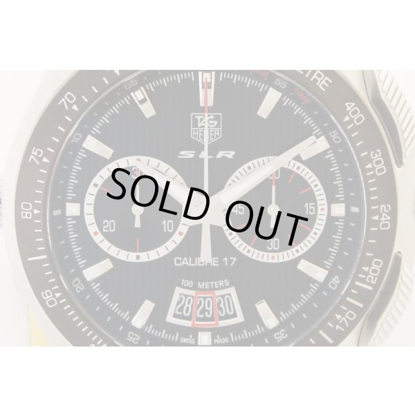 タグ・ホイヤー　SLR　キャリバー17　クロノグラフ　CAG2010　黒文字盤　表面拡大