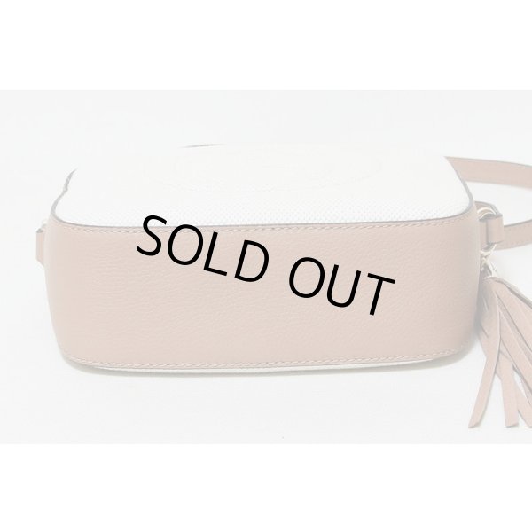 グッチ　SOHO ディスコバック 308364 498870 ホワイト／オールドローズ　底