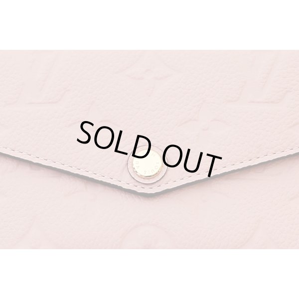 ルイヴィトン　ポシェット・クレ M61247 ローズ・バレリーヌ　表面拡大