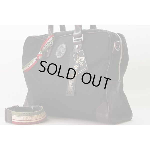 オロビアンコ  ビジネスバック　VERNE　ブラック／マロン　サイド