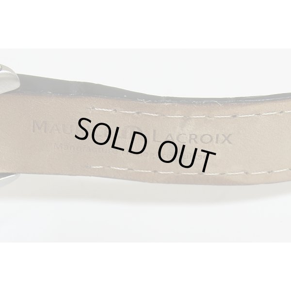 モーリスラクロア　ジュール　レトログラード　トノー　ビックデイト　MP6199　革ベルト汚れ(2)