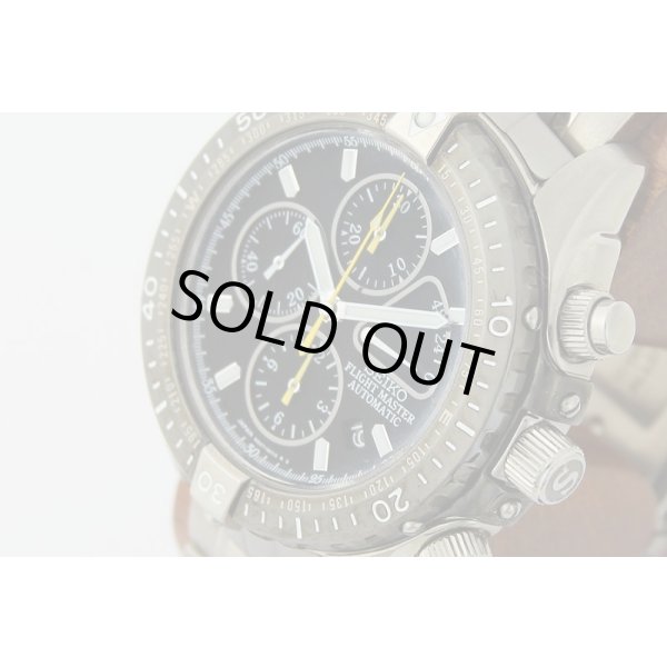 セイコー　プロスペック　フライトマスター　SBDS001　黒文字盤　6S37-0010　サイド