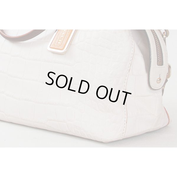 コーチ  2WAYショルダーバック No.A1469-30227 アイボリー　サイド下部