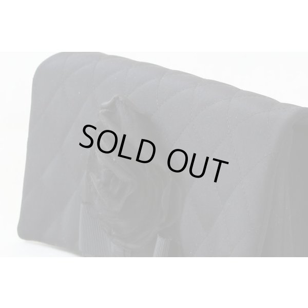 シャネル　チェーンショルダーバック　ブラック／SIV金具　サイド