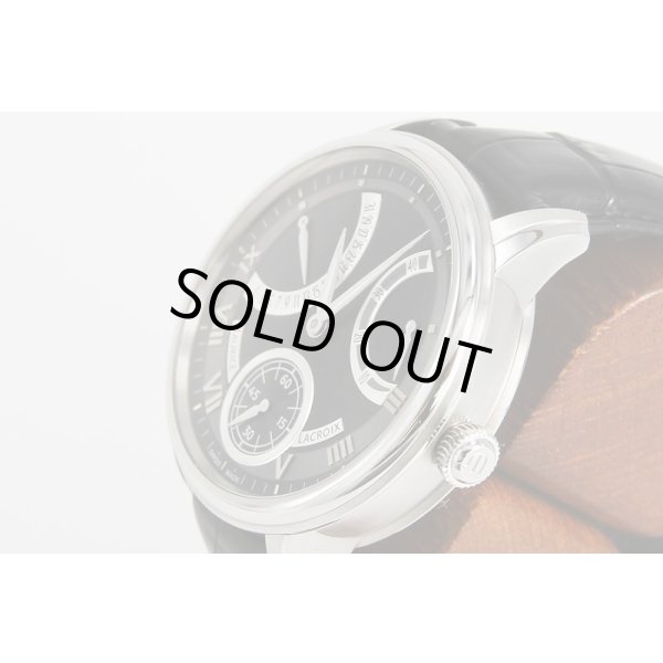 モーリスラクロア　カランドリエ　レトログラード　MP7268　黒文字盤　サイド