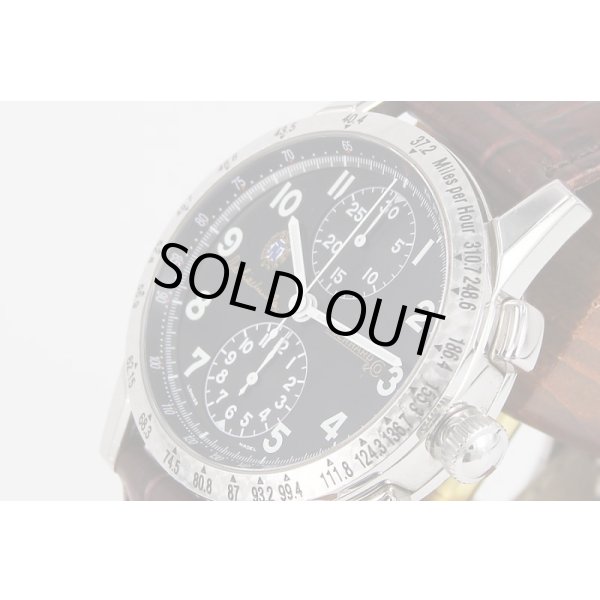 エベラール　タッツィオ　ヌボラーリ　クロノグラフ　31037　黒文字盤　サイド