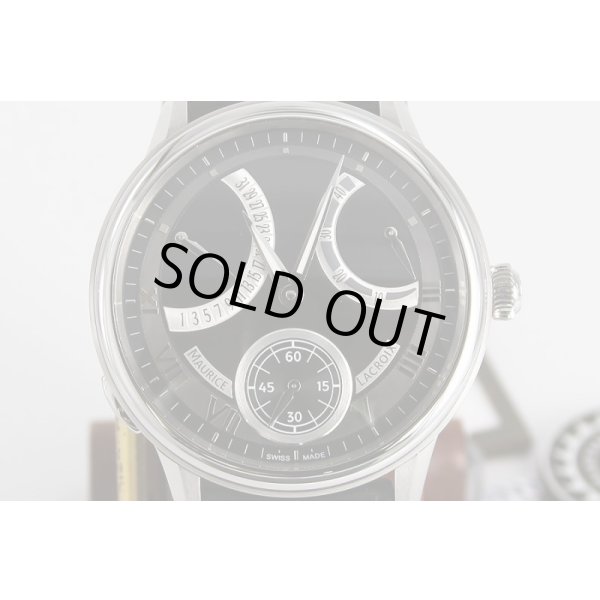 モーリスラクロア　カランドリエ　レトログラード　MP7268　黒文字盤　表面