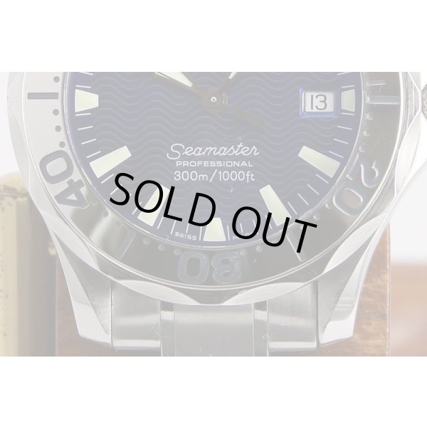 オメガ　シーマスタープロ300　2263.80　青文字盤　下部拡大