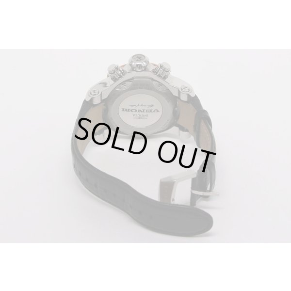 インヴィクタ　ベノム　10813　クロノグラフ　ピンクゴールド文字盤　革ベルト