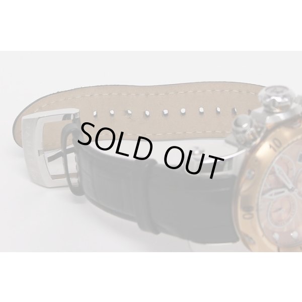 インヴィクタ　ベノム　10813　クロノグラフ　ピンクゴールド文字盤　革ベルト拡大