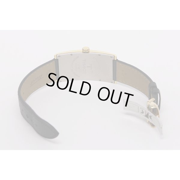 ティソ　バナナウォッチ　Z181　銀文字盤　革ベルト