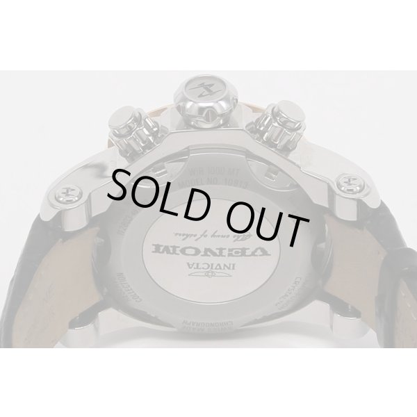 インヴィクタ　ベノム　10813　クロノグラフ　ピンクゴールド文字盤　裏面