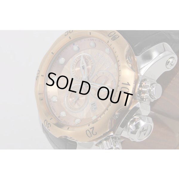 インヴィクタ　ベノム　10813　クロノグラフ　ピンクゴールド文字盤　サイド