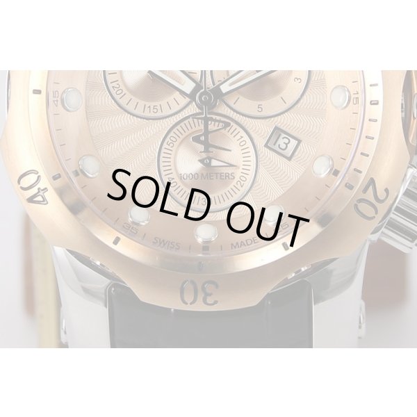 インヴィクタ　ベノム　10813　クロノグラフ　ピンクゴールド文字盤　下部拡大