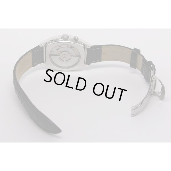 天賞堂　ワールドトラベラー　ベージュ文字盤　革ベルト