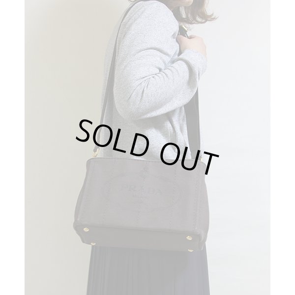 プラダ　カナパ ミニトート B2439G カフェ　サイズイメージ1